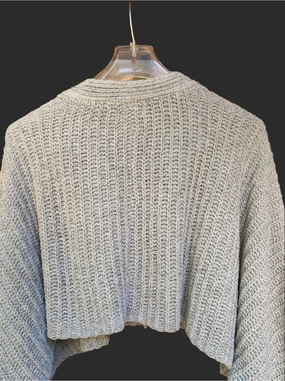 Urban Outfitters Cropped Knit Cardigan Sweater - Small Light Green - Picture 5 of 10